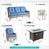 XIZZI OUTDOOR SWIVEL ROCKER SETS: 3-PC Rocker + Modular Sofa & Fire Pit Options - All-Weather Fabric, 8 Color Choices for Patio, Garden, Poolside - 2 of 4