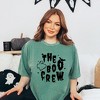 Simply Sage Market Women's The Boo Crew Bat And Ghost Short Sleeve Garment Dyed Tee - 2 of 2