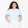 Women's Short Sleeve Crewneck Bikini Pullover Sweater - Wild Fable™ - 2 of 3