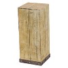 Wood (Set of 3) Square Pedestal Accent Tables Natural - Olivia & May: Fully Assembled, Indoor Use - 4 of 4