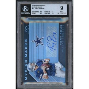 Tony Romo 2016 Panini Infinity Myriad Marks #11 (pop 1) BGS 9 (9.5 8.5 9.5 9.5) - 1 of 2