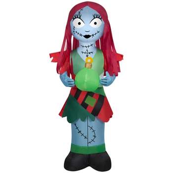 Gemmy Christmas Inflatable Sally in Holiday Outfit, 3.5 ft Tall, Multi