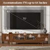 78.7" Fluted Glass Door TV Stand for 85 Inch TV, Mid-Century Modern Media Console with Drawers for Living Room-3irtyhousy - 3 of 4