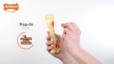 Power Chew Knuckle Bone & Pop-In Treat Toy Combo