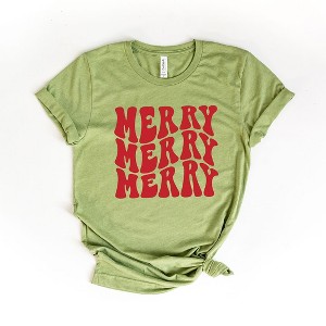 Simply Sage Market Women's Merry Stacked Short Sleeve Graphic Tee - 1 of 4