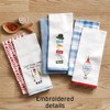 The Lakeside Collection Set of 2 Embroidered Gone Fishing Kitchen Towels - 3 of 3