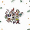 Unique Bargains Christmas Stickers for Ceramic Glass Metal Paper Plastic Waterproof Christmas Squirrels 50 Sheets Vinyl Colorful 1Set - 2 of 4