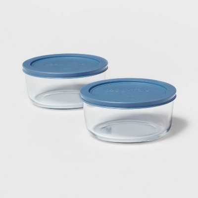 Pyrex 3.8 Cup 3 Compartment Rectangular Mealbox Glass Food Storage Container  : Target