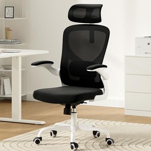 NicBex Ergonomic Mesh Office Chair,Home Office Desk Chair with Flip-Up Arms,Adjustable Lumbar Support,Desk Chair with Headrest for Study Room - 1 of 4