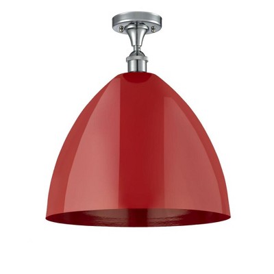 Plymouth Dome - 1 Light Semi-Flush Mount In Industrial Style-18.75 Inches Tall and 16 Inches Wide