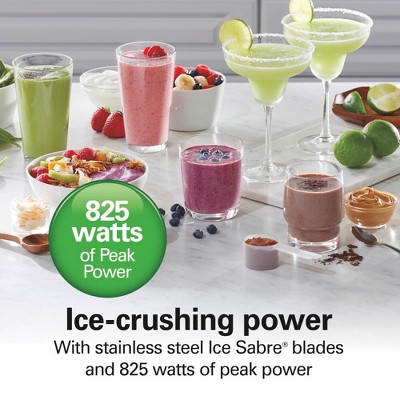 Hamilton Beach Wave Action Blender 48oz Red 53519FG: 700W Glass Jar, 6 Speeds, Dishwasher-Safe, Smoothie & Kitchen Blender