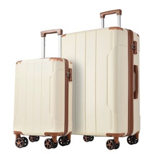 3/2/1pc Luggage Sets, Hardside Spinner Lightweight Suitcase with TSA Lock 20''/24''/28'' 4M -ModernLuxe - 1 of 4