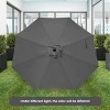 Gulches 9ft Patio Umbrella Outdoor Table Market Yard Umbrella,Gray - 2 of 4