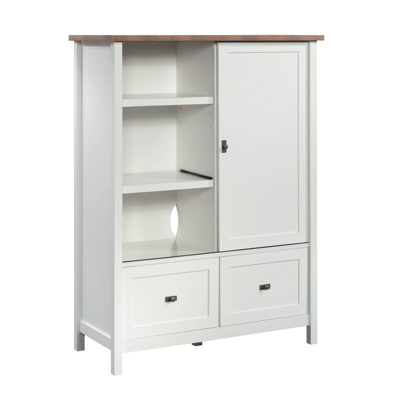 Cottage Road Storage Cabinet with File Drawers White - Sauder, 1 of 7