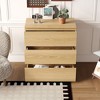 Famapy 3 - Drawer Cabinet Dresser Chest,Large Nightstand: Sleek Design, Ample Storage–Ideal for Home - 2 of 4