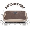 SEVOBAL Exercise Trainers Vibration Plate Fitness Platform Shaking Workout Board Lymphatic Drainage Weight Loss for Home Gym, Brown, 22.1"*13.8"*6.1" - 2 of 4