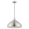 Livex Lighting Metal Shade 1 - Light Chandelier in  Brushed Aluminum - 4 of 4