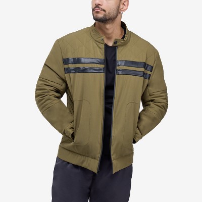 X RAY Men's Quilted Jacket in OLIVE Size S — фото 5