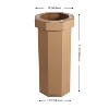 happimess Fleur 25-Gallon Traditional Classic Disposable Corrugated Cardboard Event Trash Can and Recycling Bin - 4 of 4