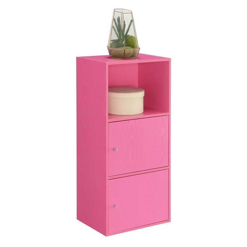 Extra Storage 2 Door Cabinet with Shelf Pink - Breighton Home, 3 of 8