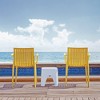 Milos 2pk Stackable Outdoor Arm Chairs - Lagoon
 - 3 of 4