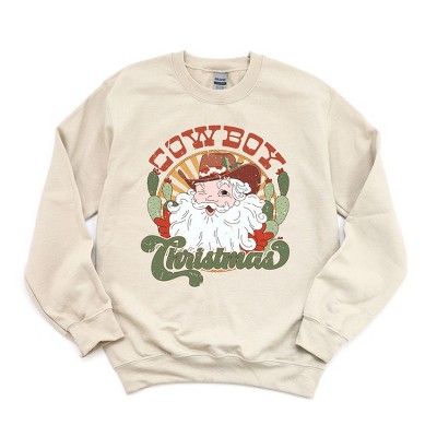 Simply Sage Market Women's Graphic Sweatshirt Cowboy Christmas