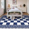 Rugs for Living Room, Washable Rug for Christmas Decor, Indoor Non Slip Carpet, Checkered Soft Low Pile Rug for Entryway, Bedroom, Dining Room - 3 of 4