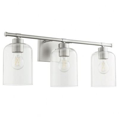 Quorum Lighting Tribute 3 - Light Vanity in  Satin Nickel