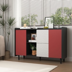 NicBex Buffet Cabinet with 2 Drawers and 2 Open Storage Compartment,Sideboard Cabinet with 2 Cabinets,Storage Cabinet for Living Room - 1 of 4