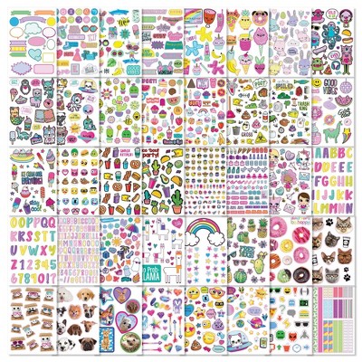 Fashion Angels - Brandclub - Ridiculously Cute 1000+ Sticker Book 40 Pages  - Fashion Angels: Kids & Planner Stickers, Scrapbook Fun, Ages 6+