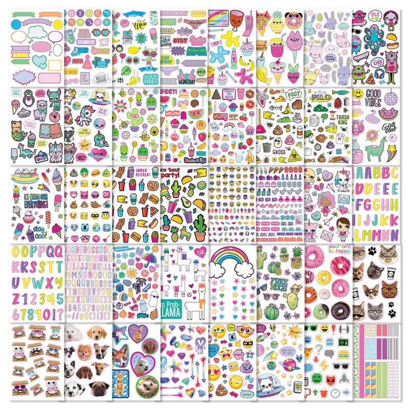 Ridiculously Cute 1000+ Sticker Book 40 Pages - Fashion Angels, 6 of 10