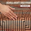 Washable Area Rug Soft Rugs for Living Room Modern Striped Non Slip Rug Geometric Checkered Foldable Print Mat - 4 of 4