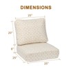 Aoodor Outdoor Patio Chair Cushions Set, Weather-Resistant Sunbrella Fabric Outdoor Cushion with Individual Pocket Springs - 4 of 4