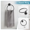 Itopfox 4 Piece Matte Black Bathroom Accessories Set Stainless Steel Hardware Kit Holds 33 lbs Rustproof Scratch Resistant Easy Install - 2 of 4