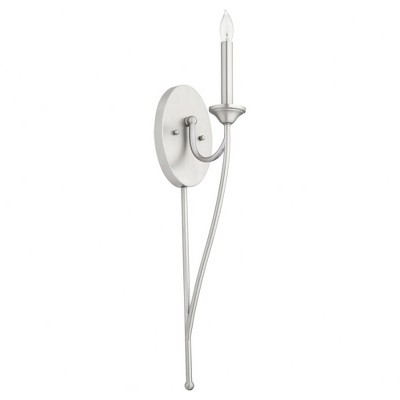 Quorum Lighting Brooks 1-Light Satin Nickel Wall Sconce