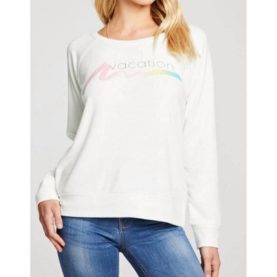 Women's Vacation Recycled Love Knit Raglan Pullover - Chaser : Target