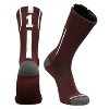 Mk Socks Player ID Jersey Number SINGLE Crew Sock - Maroon, White - 2 of 2