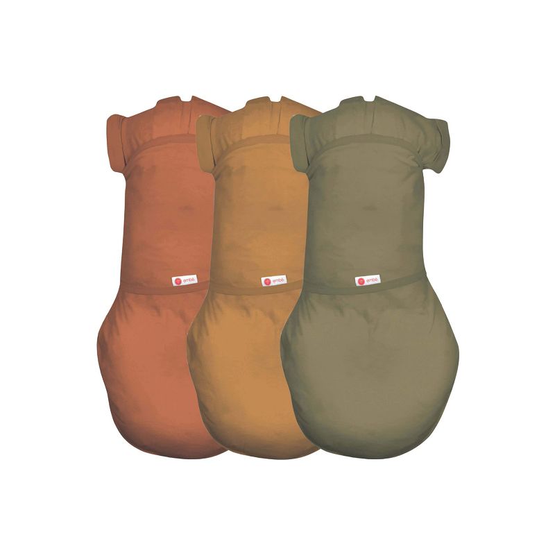 embe 3-Pack Bundle, Transitional Swaddle Sack with arm snaps, Convertible, Arms-In/Arms-Out, Legs-In/Legs-Out 3-6mo , 1 of 5