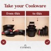 Cuisinel Pots & Pans Organizer - 15" Heavy Duty Skillet Rack, 2-Pack, Storage for Cookie Sheets, Cast Iron Cookware, Dish & Lid Stand. - 2 of 4