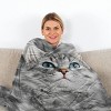 Boersma Cat Lover's Throw Blanket - Cute Black & White Cat Print, Ultra Soft Fuzzy Blanket, 50x60 Inches - 4 of 4