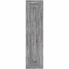 Unique Loom Eco Verse Indoor Outdoor Washable Gretchen Lines Washable Flatweave Hand Made Area Rug - 2 of 4