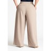 ELOQUII Women's Plus Size The Fluid Crepe Wide Leg Pant - 3 of 4