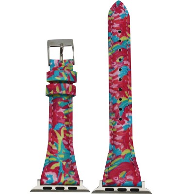 Olivia Pratt Printed Skinny Leather Apple Watch Band