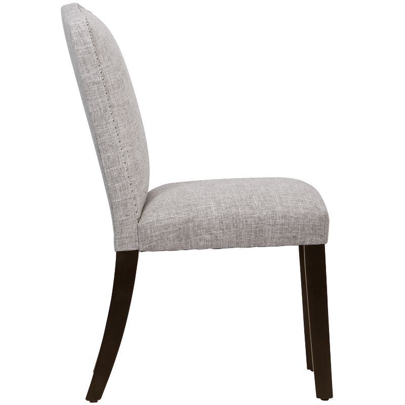 Skyline Furniture Ayala Nail Button Dining Chair in Linen, 3 of 11