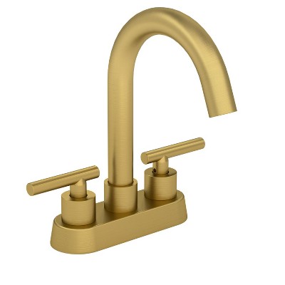 YAWWALK Centerset Bathroom Faucet with High Arc and 360° Swivel Spout, Double Handle