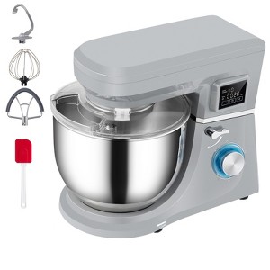VEVOR Stand Mixer, 660W Electric Dough Mixer with 6 Speeds LCD Screen Timing, Tilt-Head Food Mixer with 7.4 Qt Stainless Steel Bowl, Dough Hook - 1 of 4
