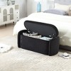 CAVINAS Upholstered Storage Ottoman Bench, End of Bed Bench with Foot Pads, Multi-Functional Entryway Bench for Bedroom or Living Room - 3 of 4