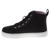 Kensie Girl Glitzy Girls Lace-Up High-Top Sneakers with Rhinestone Details (Toddler' Sizes) - 3 of 4
