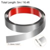 Unique Bargains Self-Adhesive Stainless Steel Mirror Finish Peel and Stick Wall Trim - 2 of 4