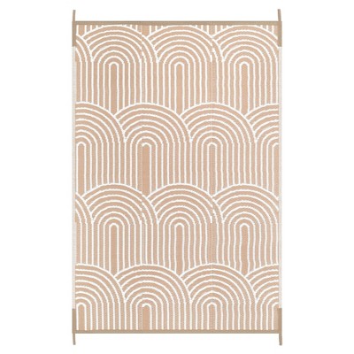 Lahome Outdoor Plastic Straw Rug-Waterproof Reversible Mat for Patio, Backyard, Camping, RV Awning